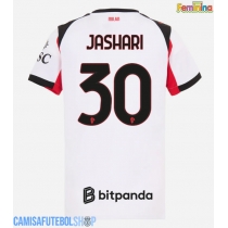 Camisa de time de futebol AC Milan Ardon Jashari #30 Replicas 2º Equipamento Feminina 2025-26 Manga Curta